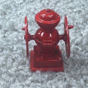 Red Metal Coffee Grinder Miniature Collectible Doll House Decor Mini Kitchen